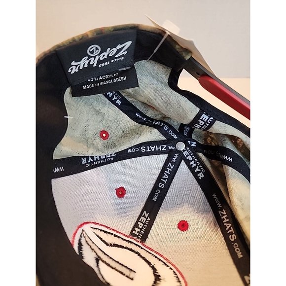 NCAA Authentic Zephyr Georgia Bulldogs Camo Snap Back Mossy Oak Hat UGA Dogs - Picture 7 of 8